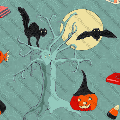 Spooky Trick or Treat Fabric