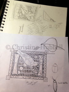 Illuminated N Sketches